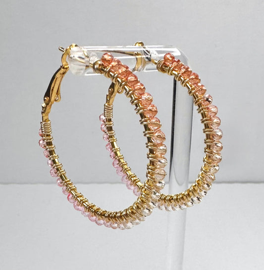 Sunset Ombré Hoops