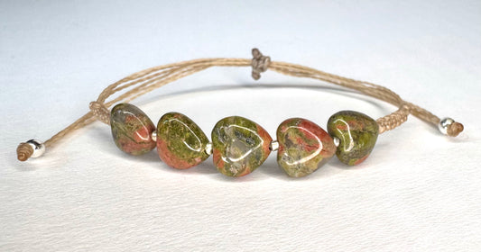 Unakite Hearts