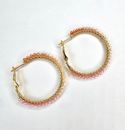 Sunset Ombré Hoops